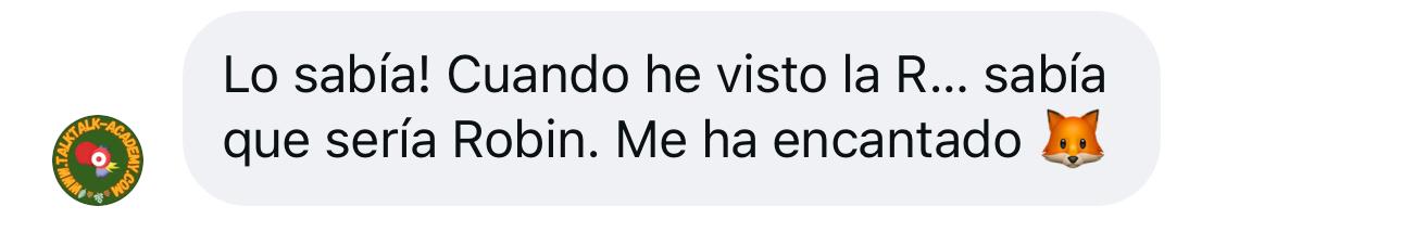 Testimonio real de usuaria de Robin