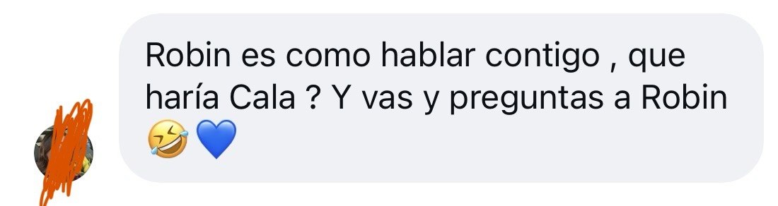 Testimonio real de usuaria de Robin